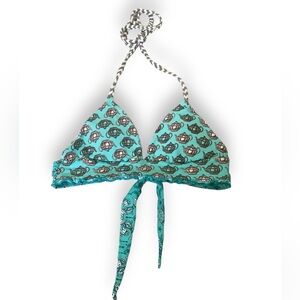 Maaji Reversible Teacups Paisley Birds Bikini Top